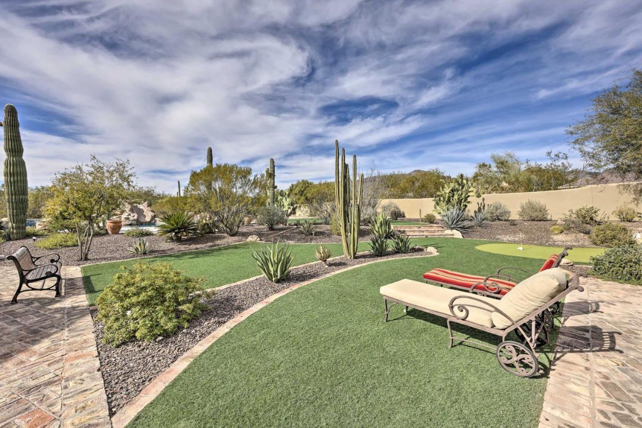 Cave Creek Oasis With Putting Green, Spa And Mtn View! Exterior photo